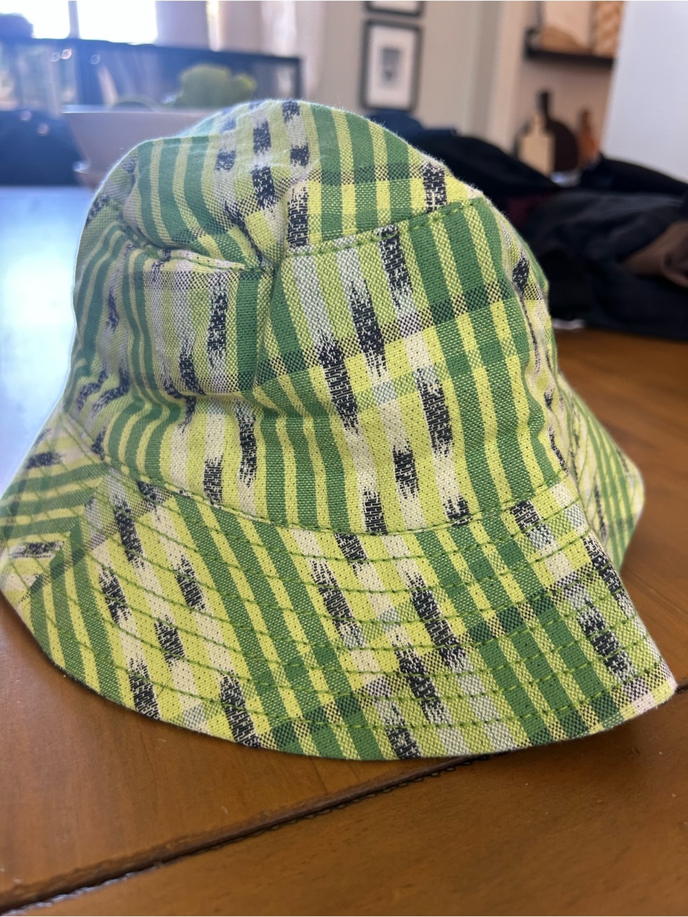 NWT Aerie Reversible Green Patterned Bucket Hat - Picture 4 of 8